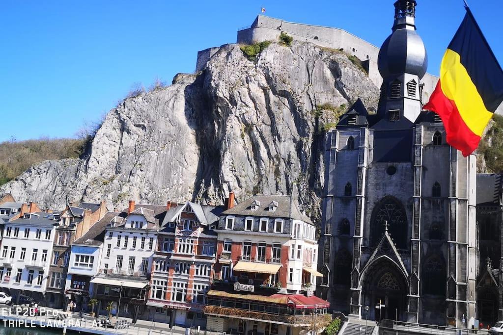 Vue Sur Meuse Avec Jacuzzi Et Sauna Exterieur. Yvoir Ngoại thất bức ảnh